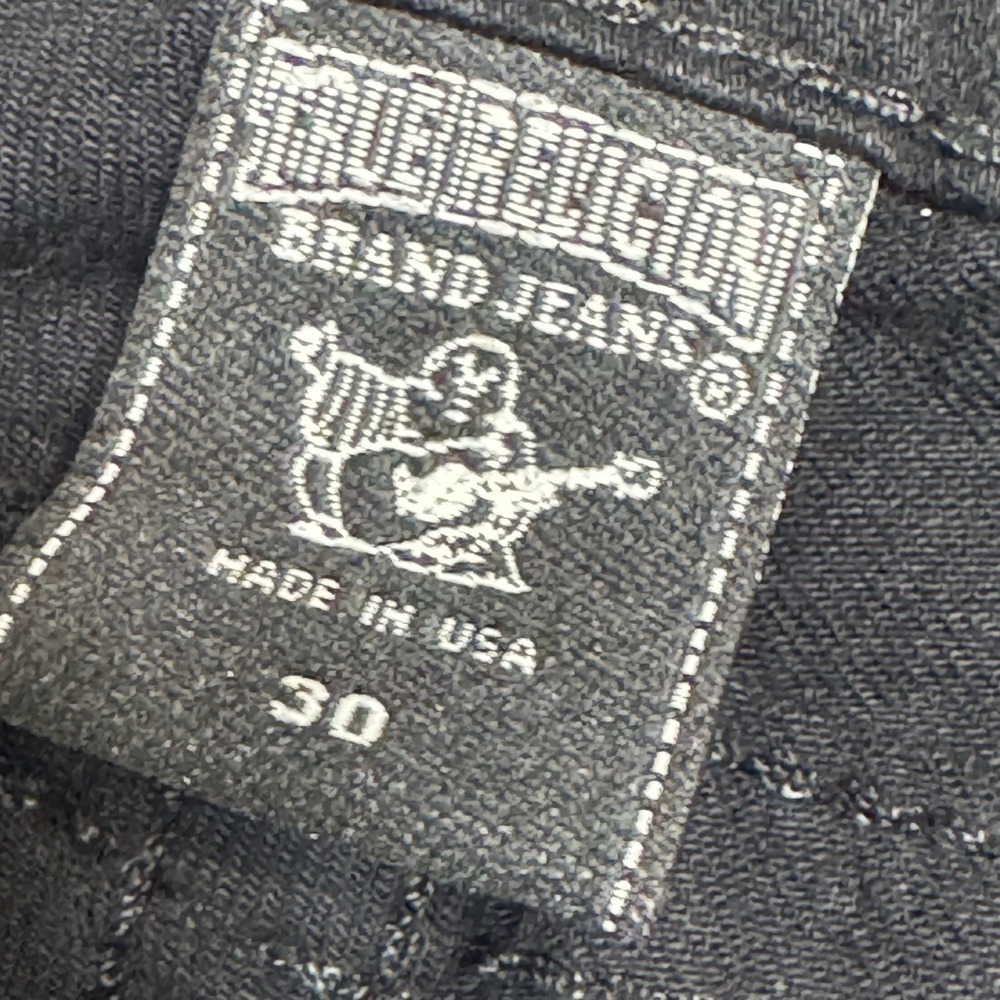 True Religion Billy Jeans Black Denim Pants Womens Fashion size 30 - Picture 9 of 11